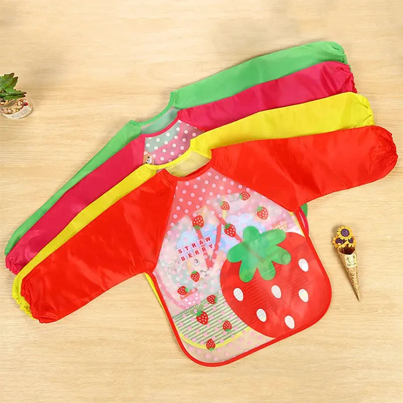 Waterproof Long Sleeve Baby Feeding Smock - Little Luxe Co