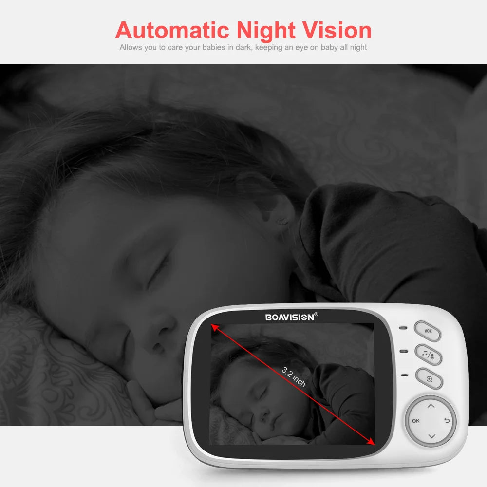 Wireless Baby Monitor 3.2" LCD Screen - Little Luxe Co