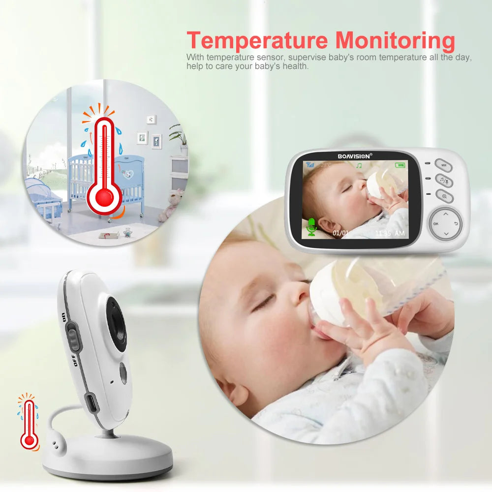 Wireless Baby Monitor 3.2" LCD Screen - Little Luxe Co