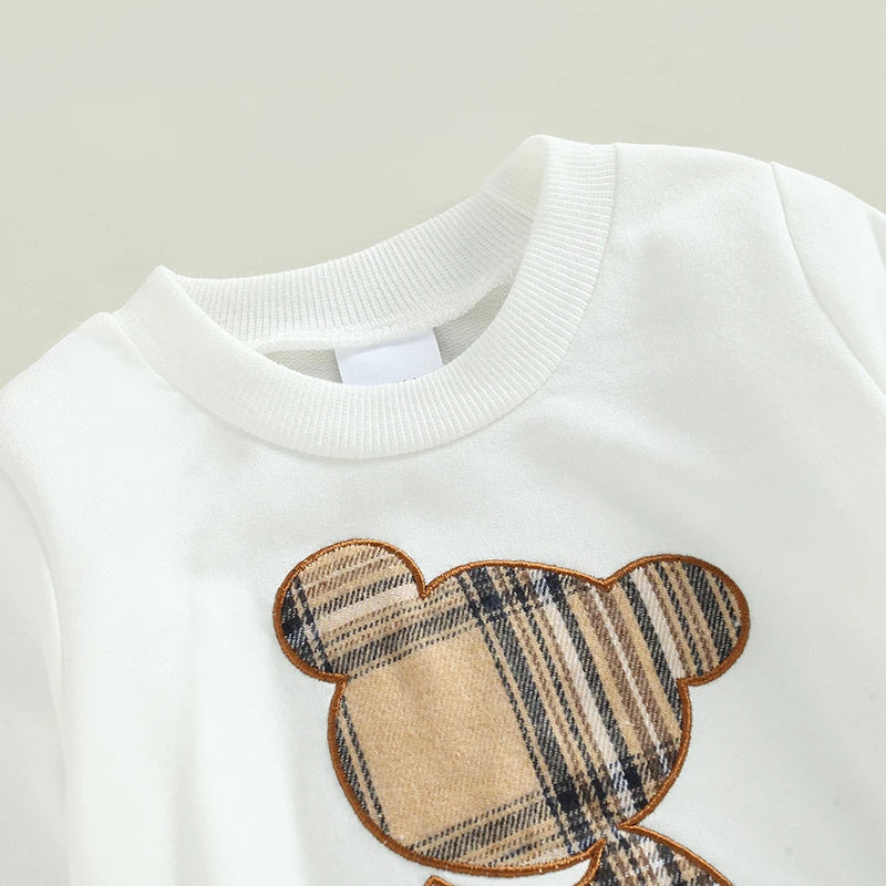 Plaid Bear Outfit Cozy & Stylish 2-Piece Set - Little Luxe Co