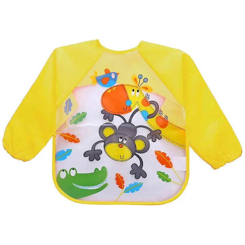 Waterproof Long Sleeve Baby Feeding Smock - Little Luxe Co