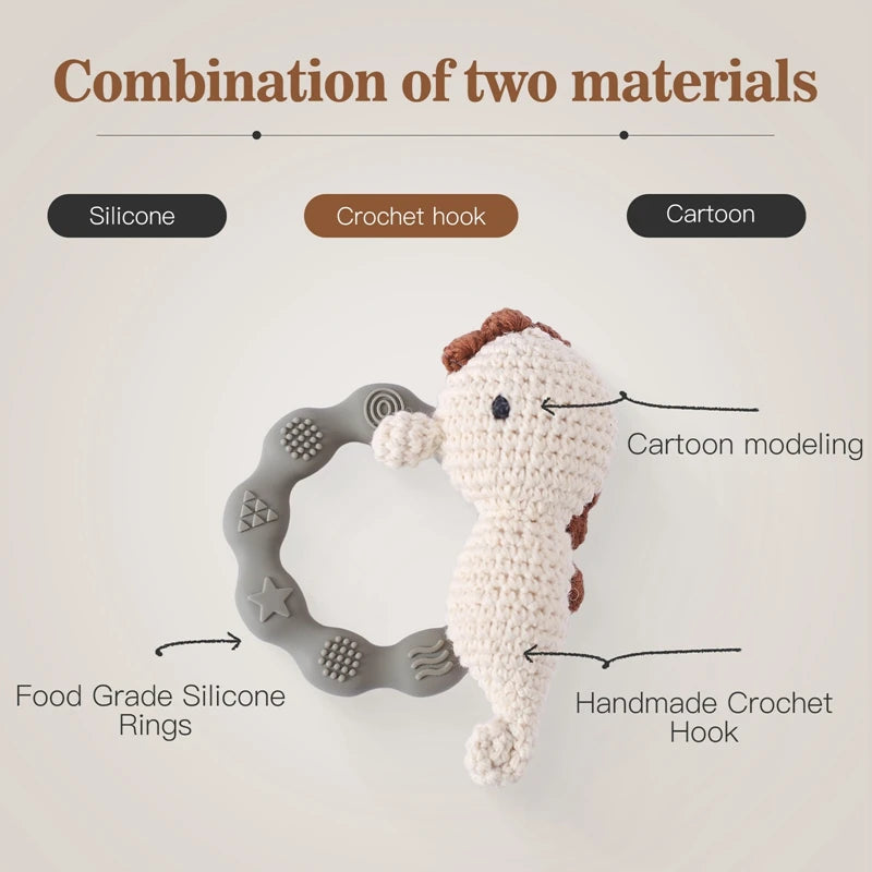 Crochet Animal Rattle - Little Luxe Co