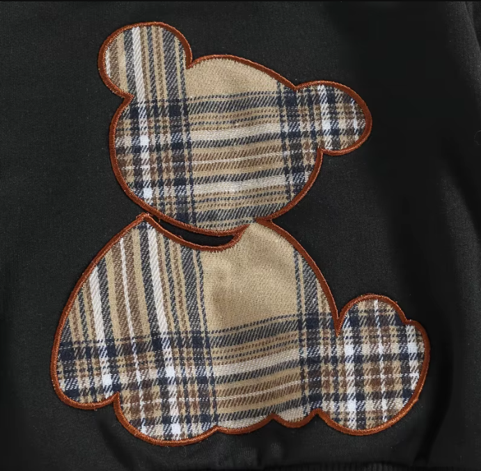 Plaid Bear Outfit Cozy & Stylish 2-Piece Set - Little Luxe Co