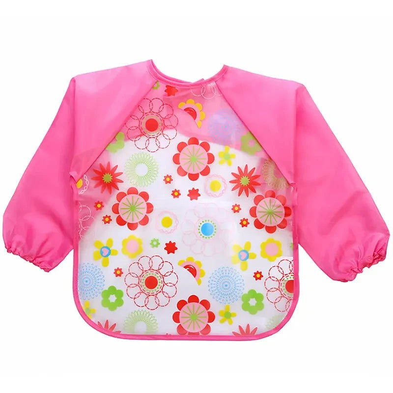 Waterproof Long Sleeve Baby Feeding Smock - Little Luxe Co