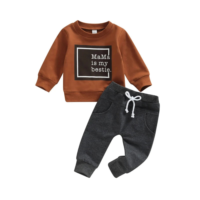 Cotton Boys 2 Piece Sweater & Trousers Set - Little Luxe Co