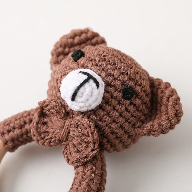 Crochet Animal Rattle - Little Luxe Co