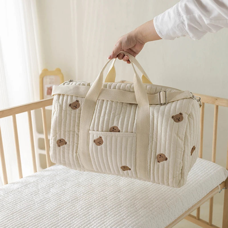 Spacious Storage Maternity Bag Animal Print - Little Luxe Co