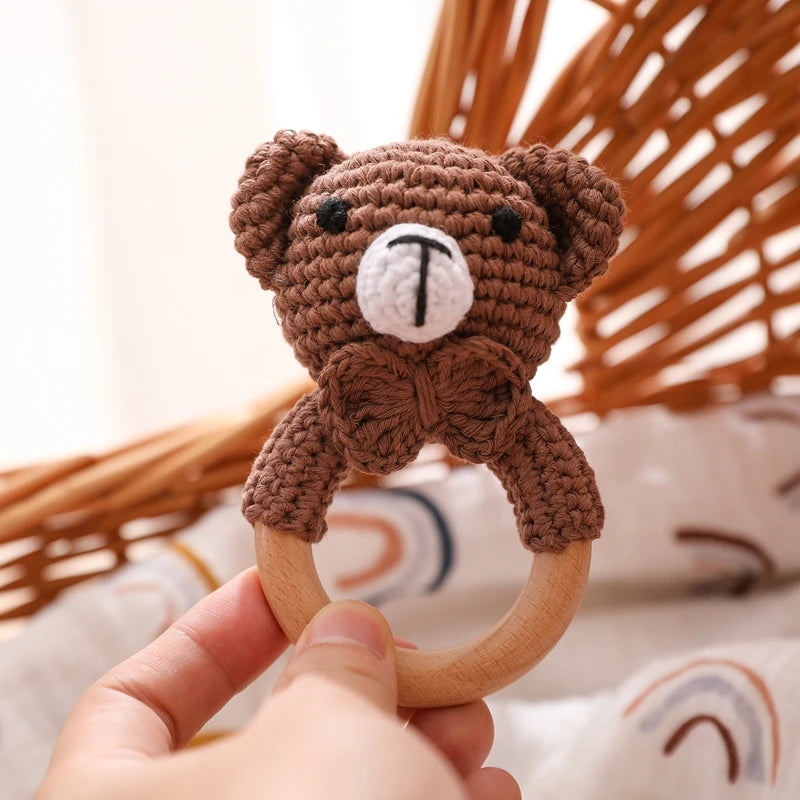 Crochet Animal Rattle - Little Luxe Co