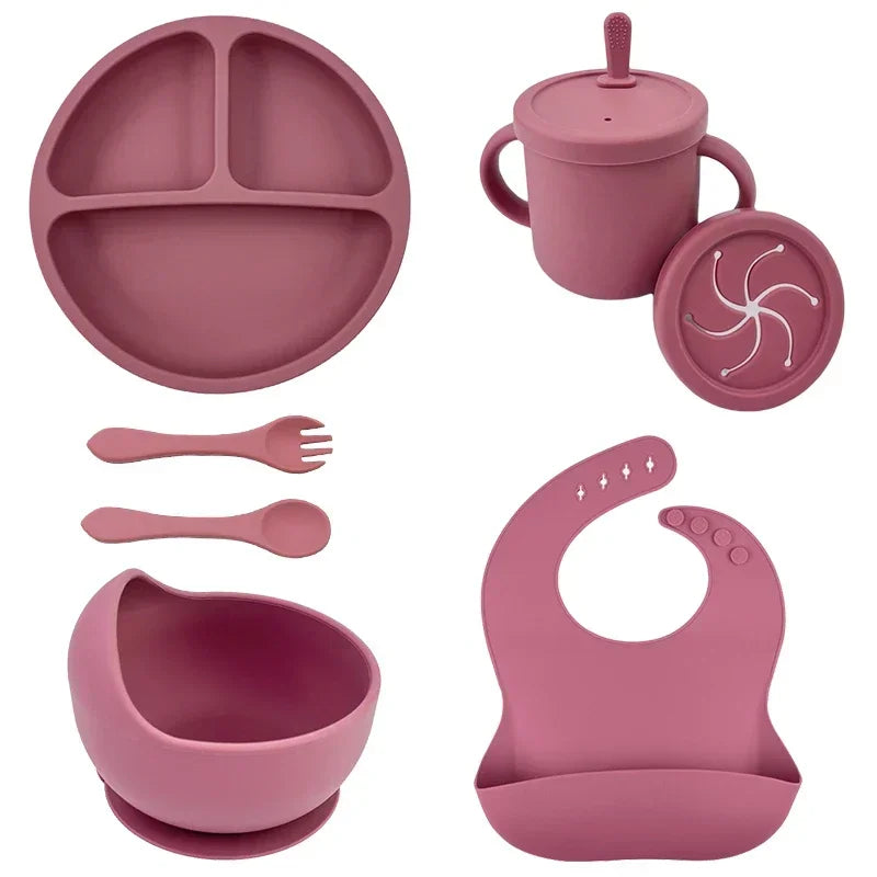Baby Silicone Dinnerware Set - Little Luxe Co