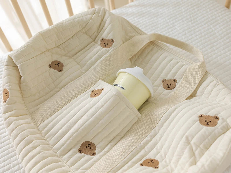 Spacious Storage Maternity Bag Animal Print - Little Luxe Co