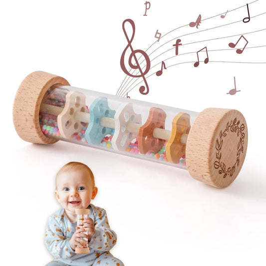 Wooden Rain Rattle - Little Luxe Co