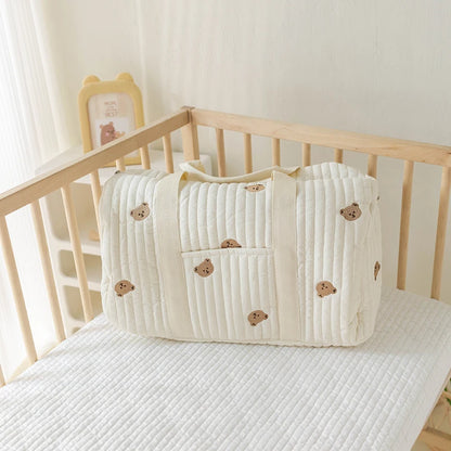 Spacious Storage Maternity Bag Animal Print - Little Luxe Co