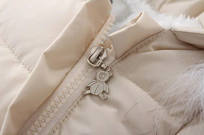 Winter Newborn Thick Jumpsuit Wool Hooded - Little Luxe Co
