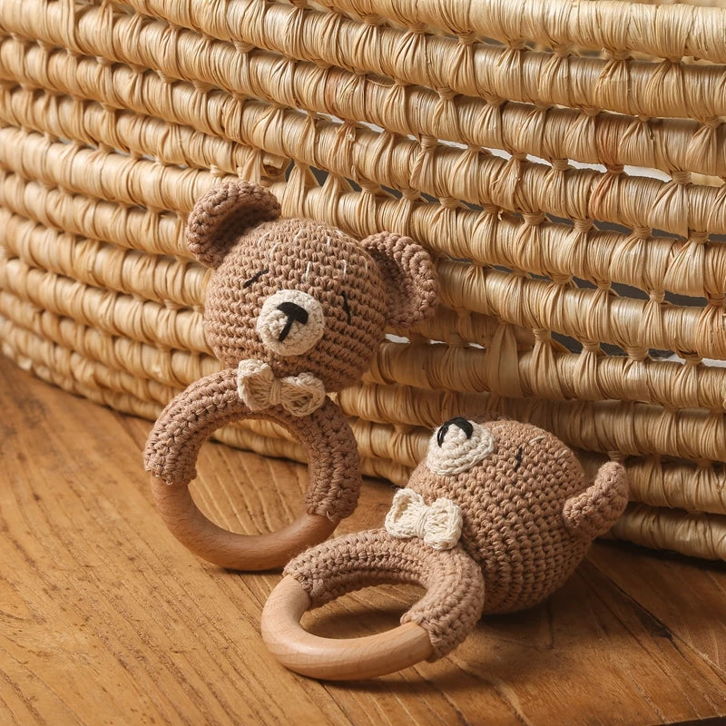 Crochet Animal Rattle - Little Luxe Co