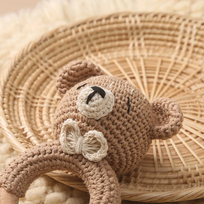 Crochet Animal Rattle - Little Luxe Co