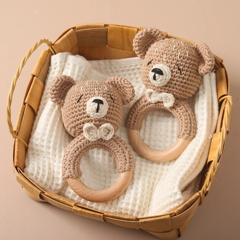 Crochet Animal Rattle - Little Luxe Co