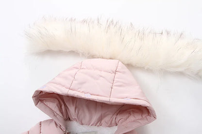 Winter Newborn Thick Jumpsuit Wool Hooded - Little Luxe Co