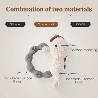 Crochet Animal Rattle - Little Luxe Co