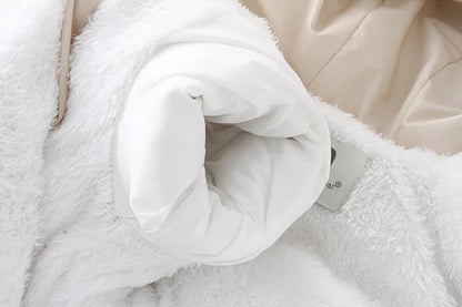 Winter Newborn Thick Jumpsuit Wool Hooded - Little Luxe Co