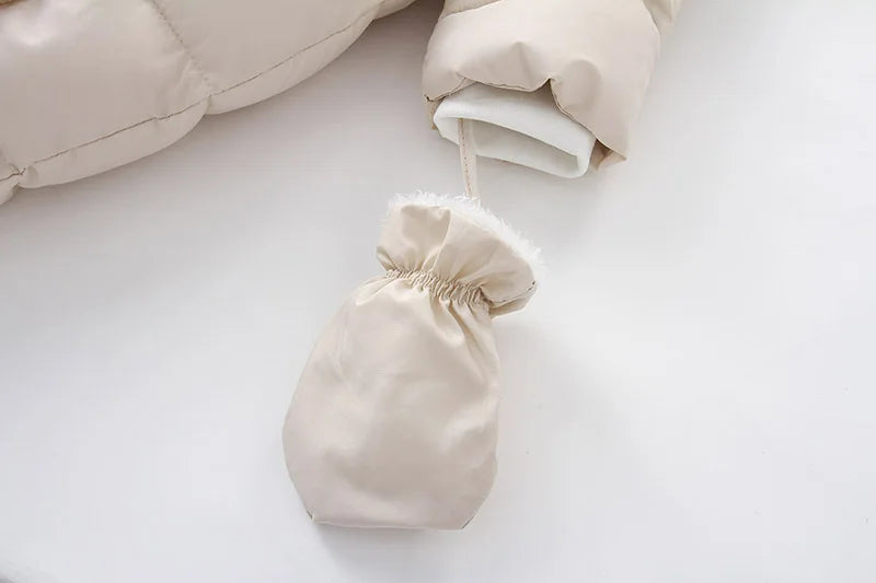 Winter Newborn Thick Jumpsuit Wool Hooded - Little Luxe Co