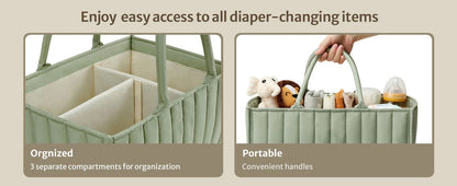 Spacious Lightweight Baby Organiser Bag - Little Luxe Co