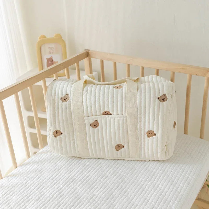 Spacious Storage Maternity Bag Animal Print - Little Luxe Co