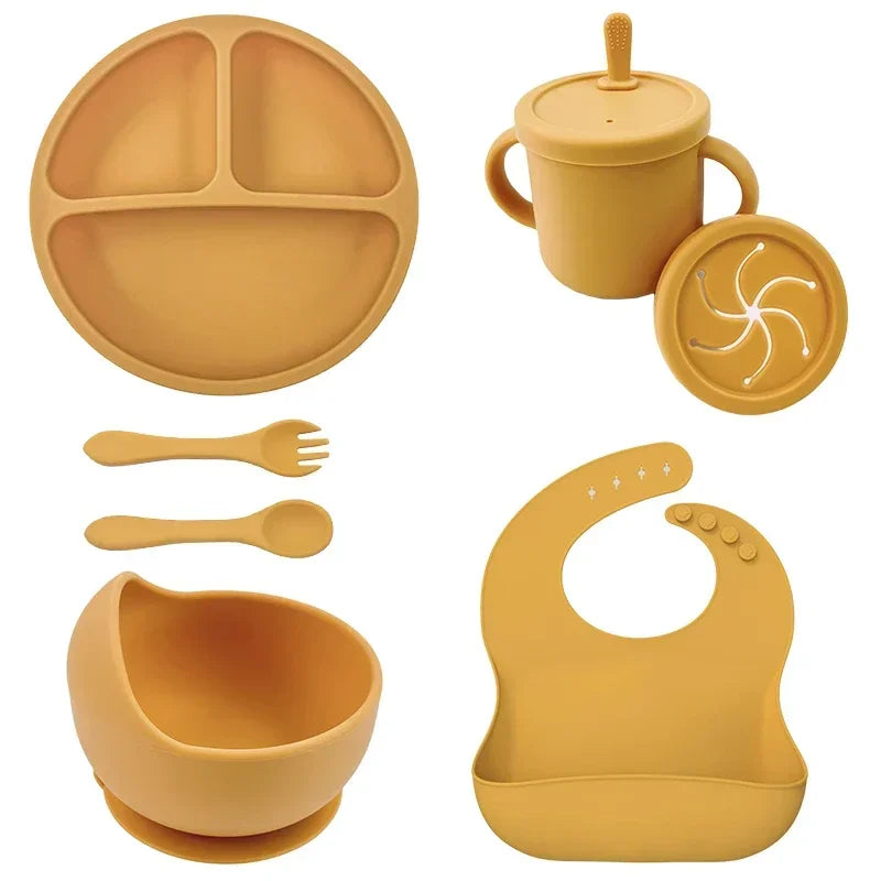 Baby Silicone Dinnerware Set - Little Luxe Co