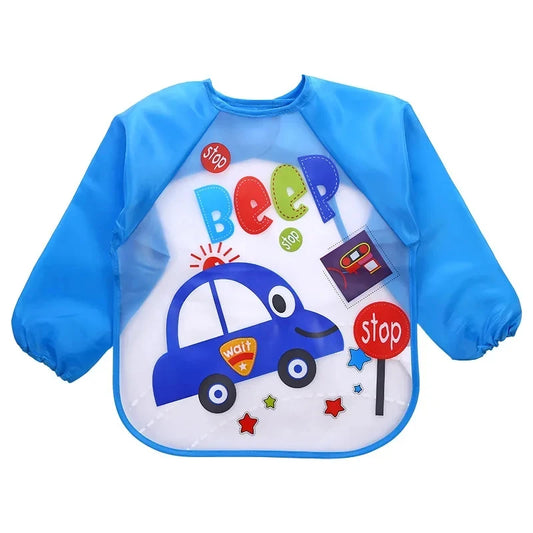 Waterproof Long Sleeve Baby Feeding Smock - Little Luxe Co