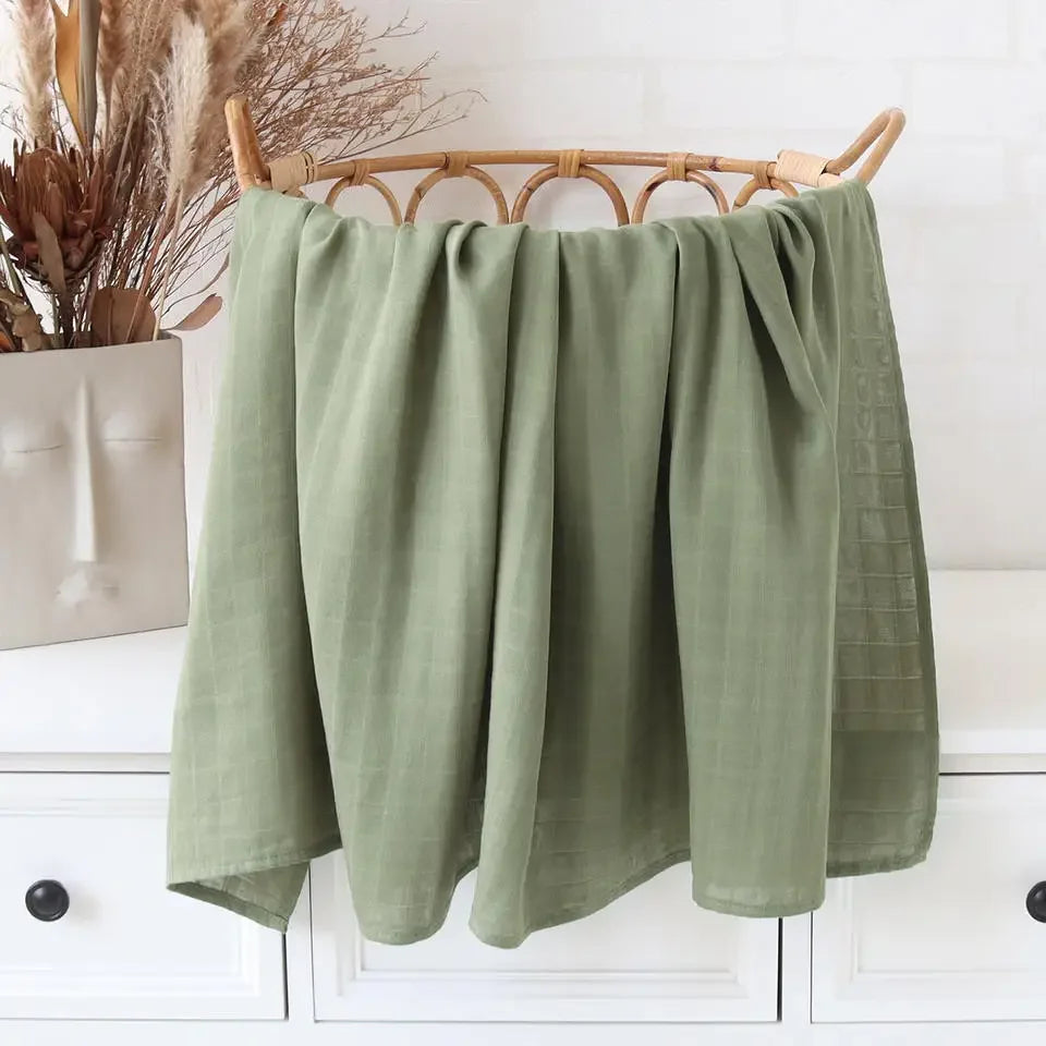 Soft Organic Cotton Muslin Wrap - Little Luxe Co