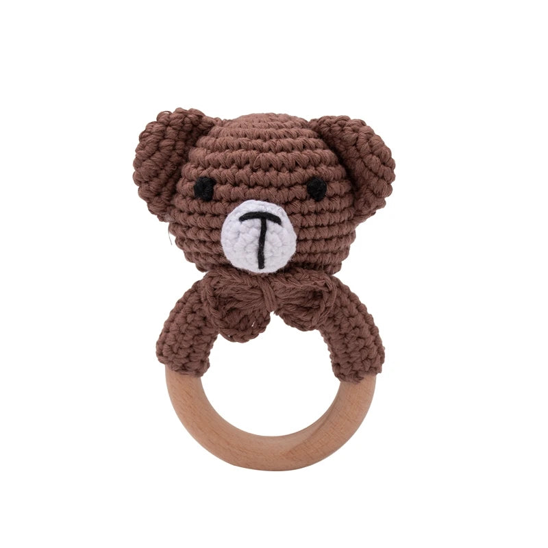 Crochet Animal Rattle - Little Luxe Co