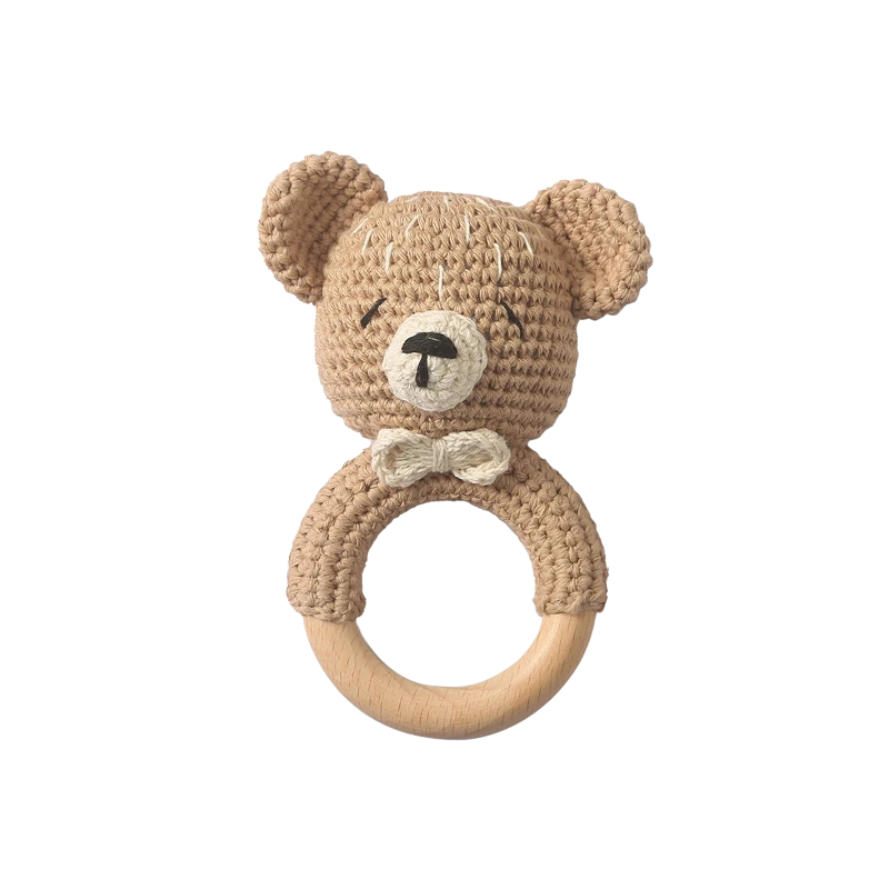 Crochet Animal Rattle - Little Luxe Co